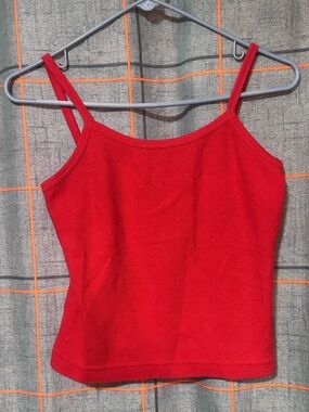 Red tank top